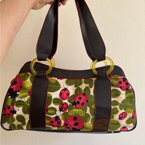 Ladybug Patterned Handbag